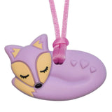 Munchables Fox Chew Necklace in Purple