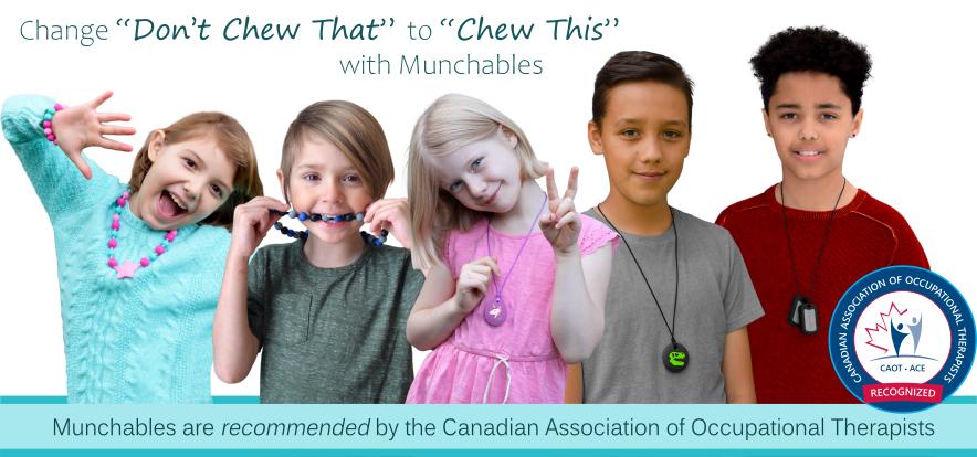 Munchables Chewelry worn by kids