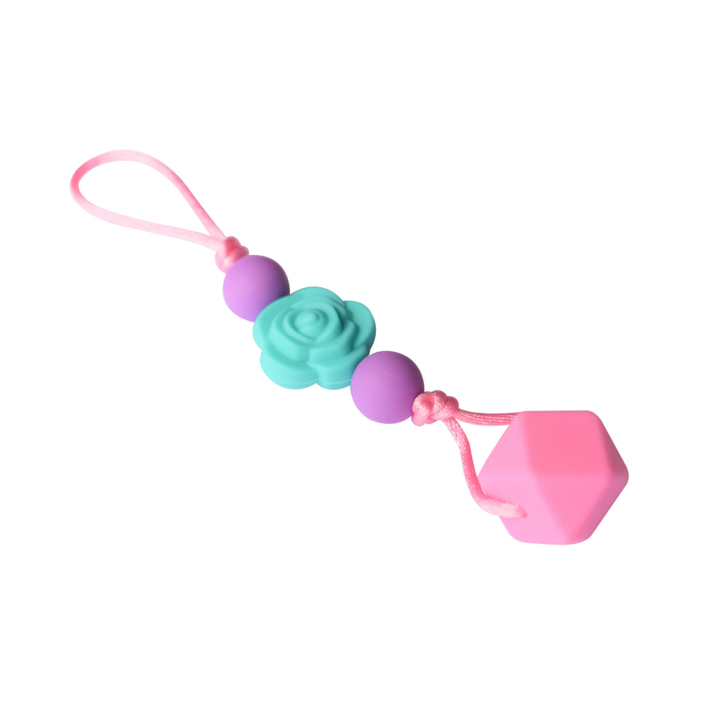 Munchables – Chewy Zipper Pull (Aqua Flower)