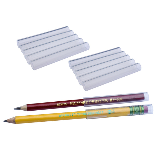 Beginner Size Chewable Pencil Topper Tubes fit on oversized, beginner pencils.