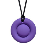 Munchables Bubble Popper Chew Necklace - Push Bubbles Pop Fidget Pop It in Purple