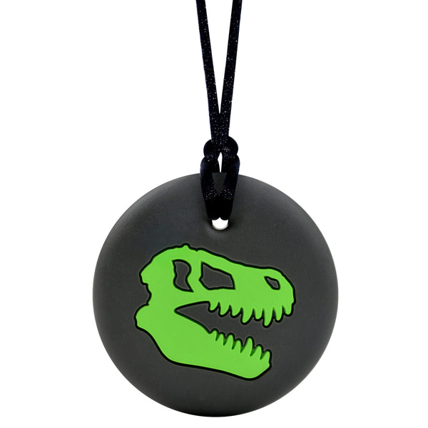 Munchables Dino Skull Chewelry in Black and Green