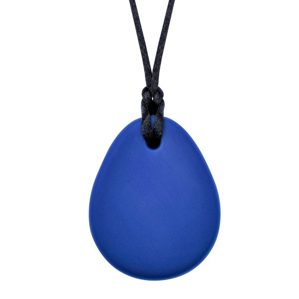 Navy blue sales pendant necklace