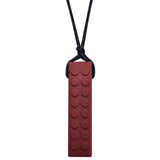 Munchables Dark Red LEGO-Like Brick Chewy Pendant