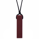 Clearance - Dark Red Chew Blockz Pendant