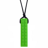 LEGO Chewable Necklace for girls and boys by Munchables in green.