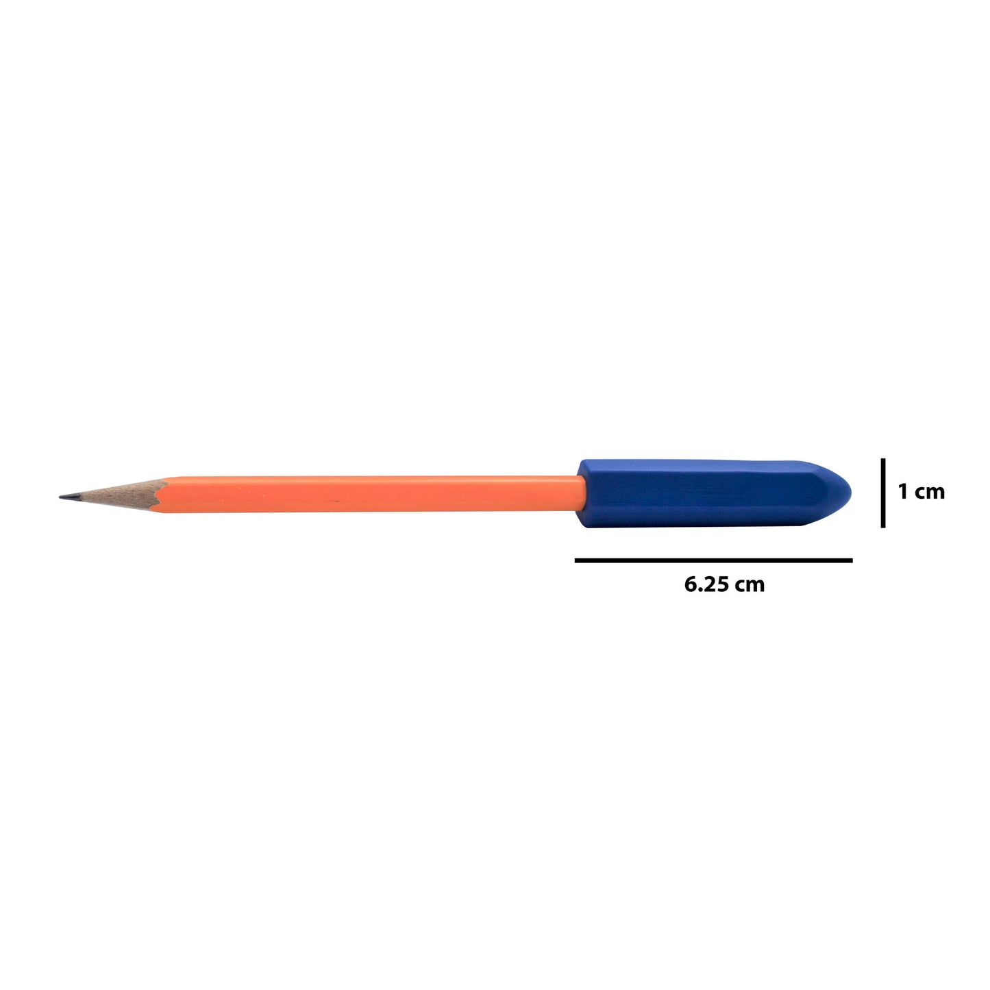 Munchables Crystal Chewy Pencil Topper measures 1cm wide by 6.25cm long.
