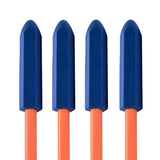 Munchables crystal shaped chewable pencil toppers in navy blue. Set of 4.