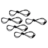 Munchables Replacement Lanyards for Chew Necklaces in a Set of 5 Black