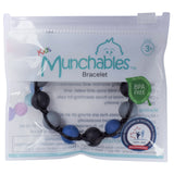 Munchables Adjustable Chew Bracelet in reclosable packaging. 
