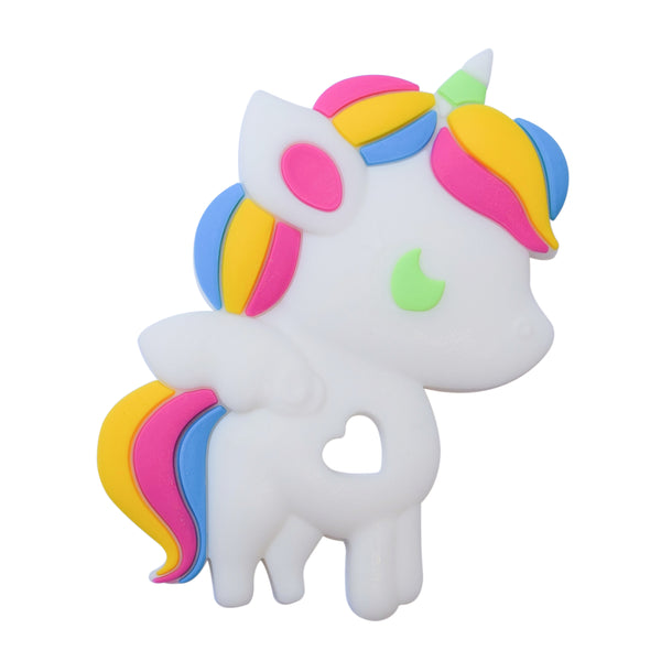 The Munchables Unicorn Chewelry is a large hand held chew in white.